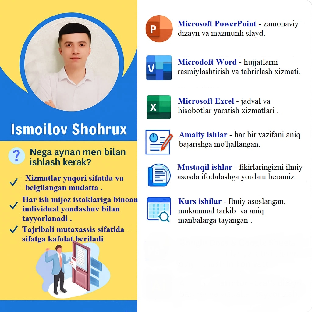 Referat tayyorlash xizmati